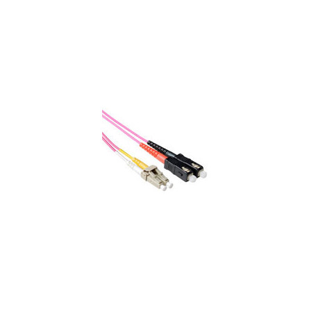 Cable de fibra óptica LSZH Multimodo 50/125 OM4 duplex con conectores LC/SC de 2 metros - EL8702 7,17 €
