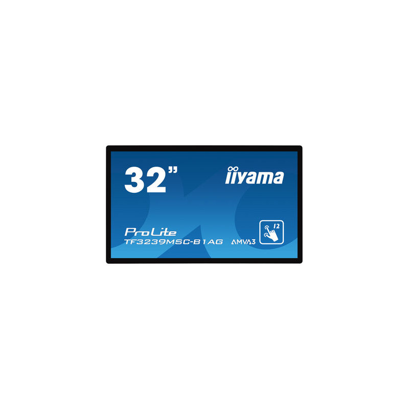Pantalla Interactiva iiyama ProLite TF3239MSC-B1AG monitor pantalla táctil 80 cm (31.5") 1920 x 1080 Pixeles Multi-touch Mult...
