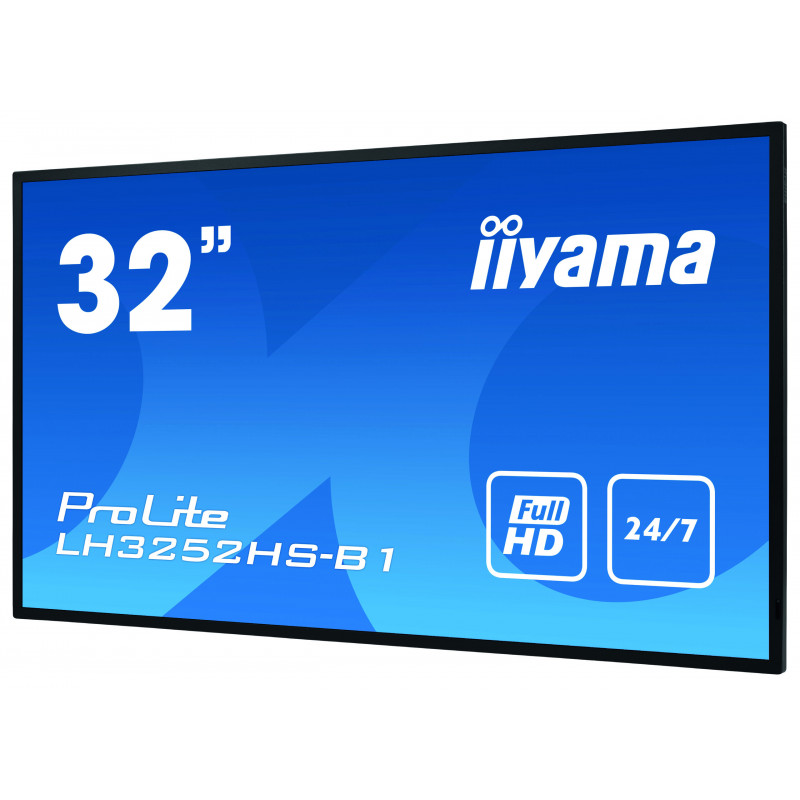 Monitor Profesional iiyama ProLite LH3252HS-B1 - 32" Clase diagonal (31.5" visible) pantalla LCD con retroiluminación LED 383...