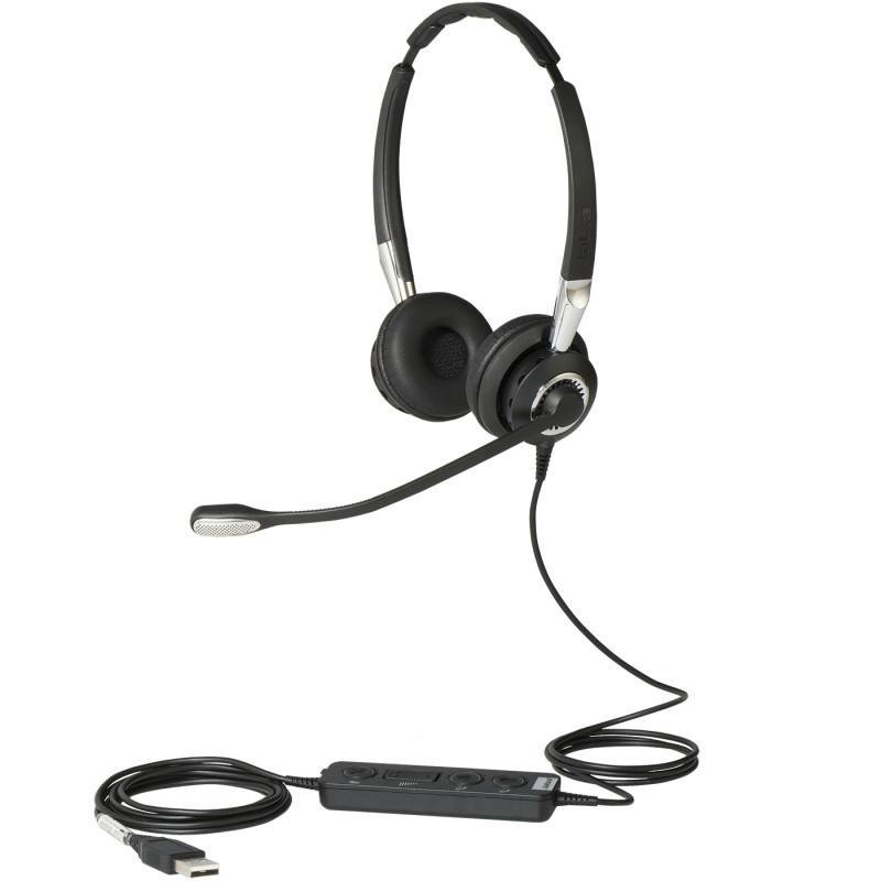 Jabra Biz 2400 II USB Duo CC Auriculares Alámbrico Diadema Oficina/Centro de llamadas Negro, Plata 183,18 €