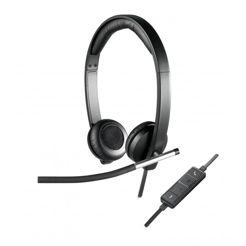 Logitech H650e Auriculares Alámbrico Diadema Oficina/Centro de llamadas USB tipo A Negro, Plata 53,06 €