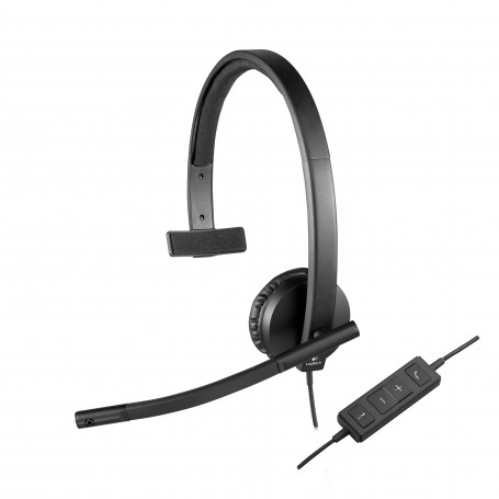Logitech H570e Auriculares Alámbrico Diadema Oficina/Centro de llamadas USB  tipo A Negro