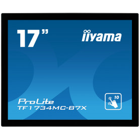 Pantalla Interactiva iiyama ProLite TF1734MC-B7X pantalla para PC 43,2 cm (17") 1280 x 1024 Pixeles SXGA LED Pantalla táctil ...