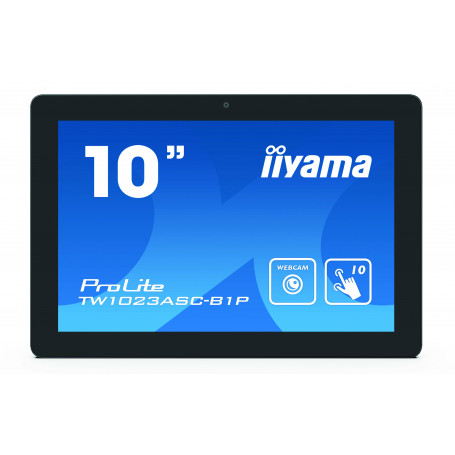 Pantalla Interactiva iiyama ProLite TW1023ASC-B1P pantalla para PC 25,6 cm (10.1") 1280 x 800 Pixeles WXGA LED Pantalla tácti...