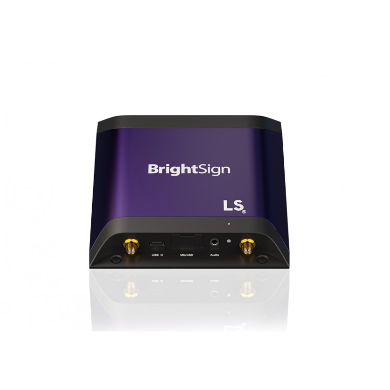 Reproductor de carteria digital BrightSign LS445 reproductor multimedia y grabador de sonido Negro, 