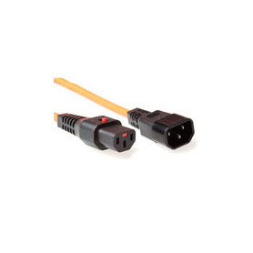 IEC Lock Cable de conexión 230V C13 bloqueable - C14 Naranja 2,00 m - PC940 5,55 €