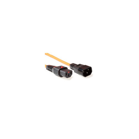 IEC Lock Cable de conexión 230V C13 bloqueable - C14 Naranja 3,00 m - PC942 6,94 €