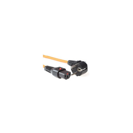 IEC Lock Cable de alimentación Schuko macho angulado - C13 bloqueable naranja 2,00 m - EL247S 5,08 €