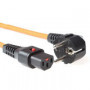 IEC Lock Cable de alimentación Schuko macho angulado - C13 bloqueable naranja 2,00 m - EL247S 5,08 €
