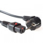 IEC Lock Cable de alimentación Schuko macho acodado - C13 bloqueable negro 3,00 m - EL234S 6,45 €