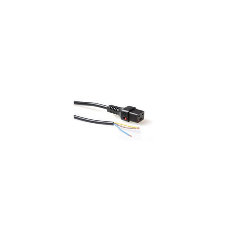 IEC Lock Cable de Conexión 230V C19 bloqueable - Extremo abierto Negro 1.00 m - PC1173 4,54 €