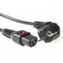 IEC Lock Cable de alimentación Schuko macho acodado - C13 bloqueable negro 1,00 m - EL249S 3,48 €