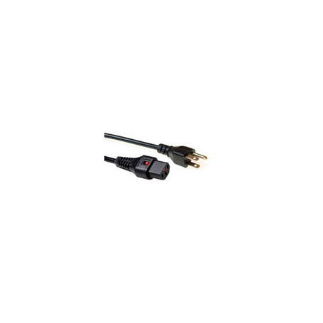 IEC Lock Cable de conexión de 230V conector USA - C13 bloqueable 2.00 m - PC1063 4,85 €