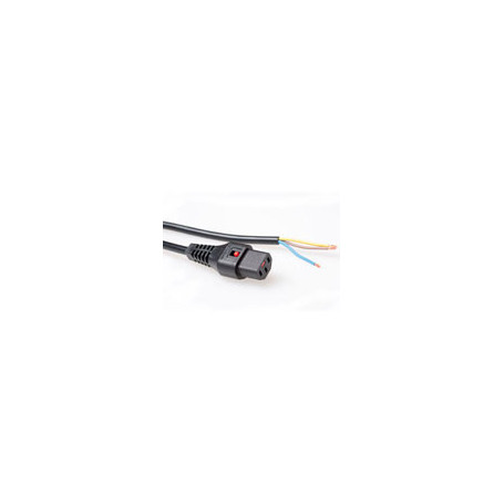 IEC Lock Cable de conexión 230V C13 bloqueable - Extremo abierto Negro 2.00 m - PC1025 4,54 €