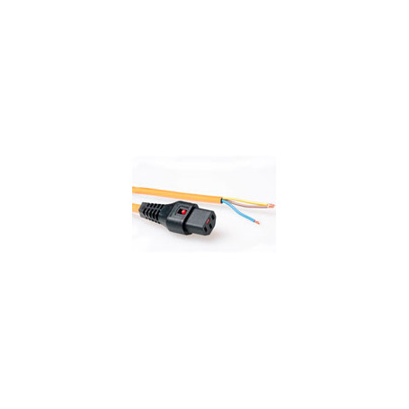 IEC Lock Cable de conexión 230V C13 bloqueable - Extremo abierto Naranja 3.00 m - PC967 4,83 €