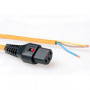 IEC Lock Cable de conexión 230V C13 bloqueable - Extremo abierto Naranja 3.00 m - PC967 4,83 €