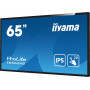 iiyama T6562AS-B1 pantalla de señalización Panel plano interactivo 163,8 cm (64.5") IPS 500 cd / m² 4K Ultra HD Negro Pantall...