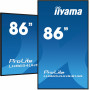 iiyama ProLite LH8654UHS-B1AG 2,17 m (85.6") 3840 x 2160 Pixeles 4K Ultra HD LED Negro 1.976,40 €
