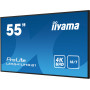 iiyama LE5541UHS-B1 pantalla de señalización Pantalla plana para señalización digital 138,7 cm (54.6") LCD 350 cd / m² 4K Ult...