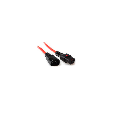 IEC Lock Cable de conexión 230V C13 bloqueable - C14 Rojo 2,00 m - PC1386 5,32 €
