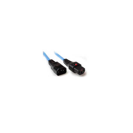 IEC Lock Cable de conexión 230V C13 bloqueable - C14 Azul 0,50 m - PC1109 3,35 €