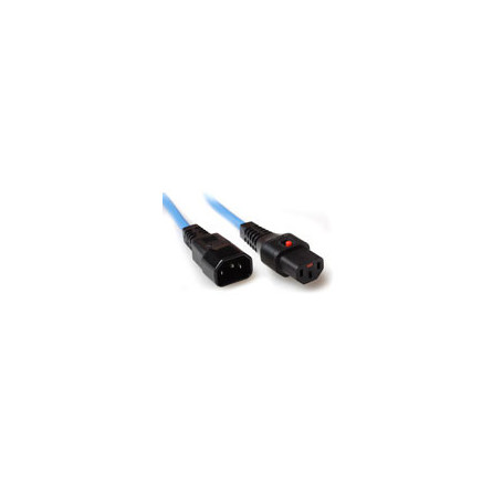 Cable de Alimentación 230V C13 bloqueable - C14 Azul 1,00 m 5,25 €