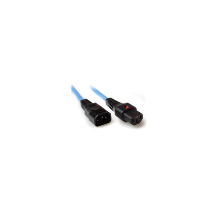 IEC Lock Cable de conexión 230V C13 bloqueable - C14 Azul 3,00 m - PC963 6,67 €
