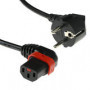 IEC Lock Cable de alimentación de 230 V CEE 7/7 macho (angulado) a C13 (angulado) bloqueable, Negro, 1.00m - EL447S 6,80 €
