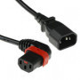 IEC Lock Cable de alimentación de 230 V C14 a C13 (angulado izquierda) bloqueable, negro, 1.00 m - PC2042 7,13 €