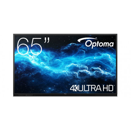Pantalla Interactiva Optoma 3652RK Panel plano interactivo 165,1 cm (65") LED Wifi 400 cd / m² 4K Ultra HD Negro Pantalla tác...