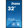 Pantalla Interactiva iiyama PROLITE Pizarra de caballete digital 80 cm (31.5") LED Wifi 500 cd / m² Full HD Negro Procesador ...