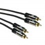 Cable adaptador RCA hembra a 2 RCA macho 0,30mts 18,00 €