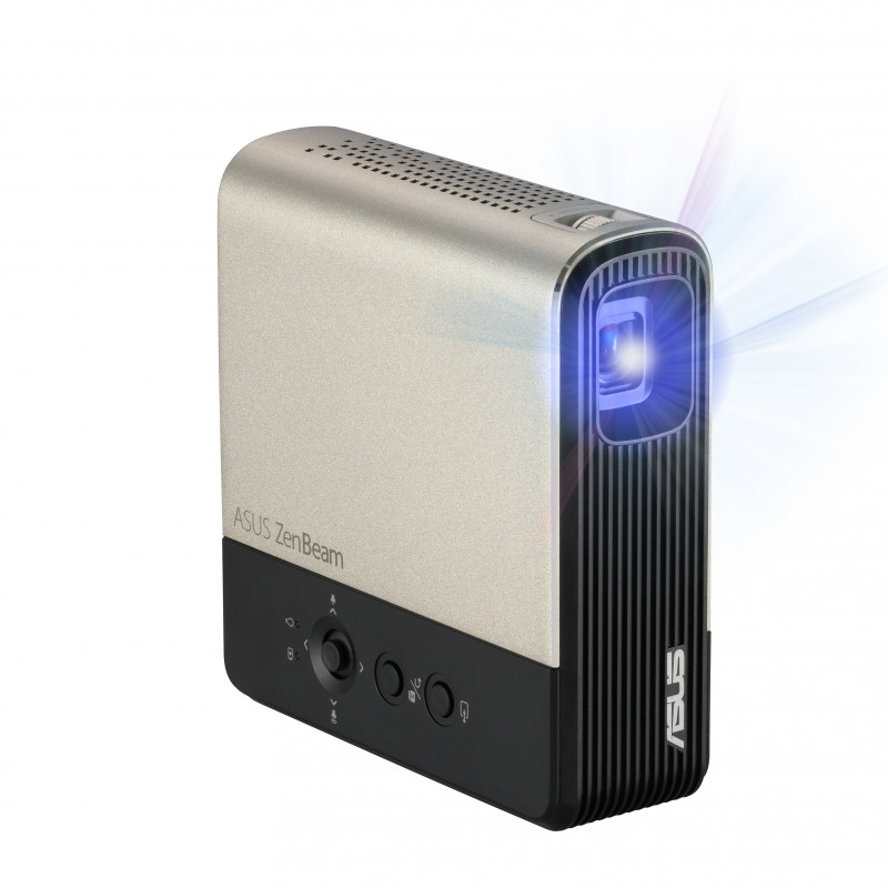 ASUS ZenBeam E2 videoproyector Proyector de alcance estándar 300 lúmenes ANSI DLP WVGA (854x480) Negro, Oro 288,68 €