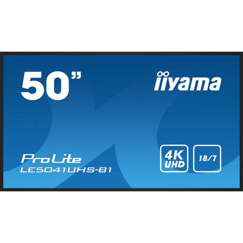 Monitor Profesional iiyama LE5041UHS-B1 pantalla de señalización Pantalla plana para señalización di