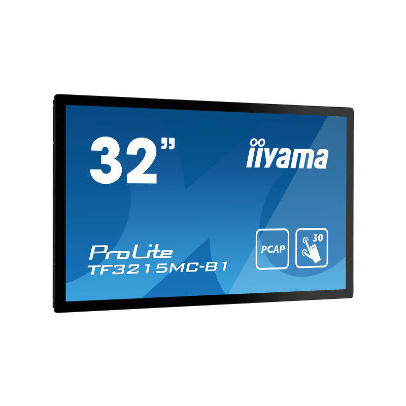Pantalla Interactiva iiyama ProLite TF3215MC-B1 pantalla para PC 81,3 cm (32") 1920 x 1080 Pixeles Full HD LED Pantalla tácti...