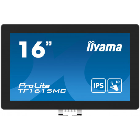 Pantalla Interactiva iiyama ProLite TF1615MC-B1 pantalla para PC 39,6 cm (15.6") 1920 x 1080 Pixeles Full HD Pantalla táctil ...