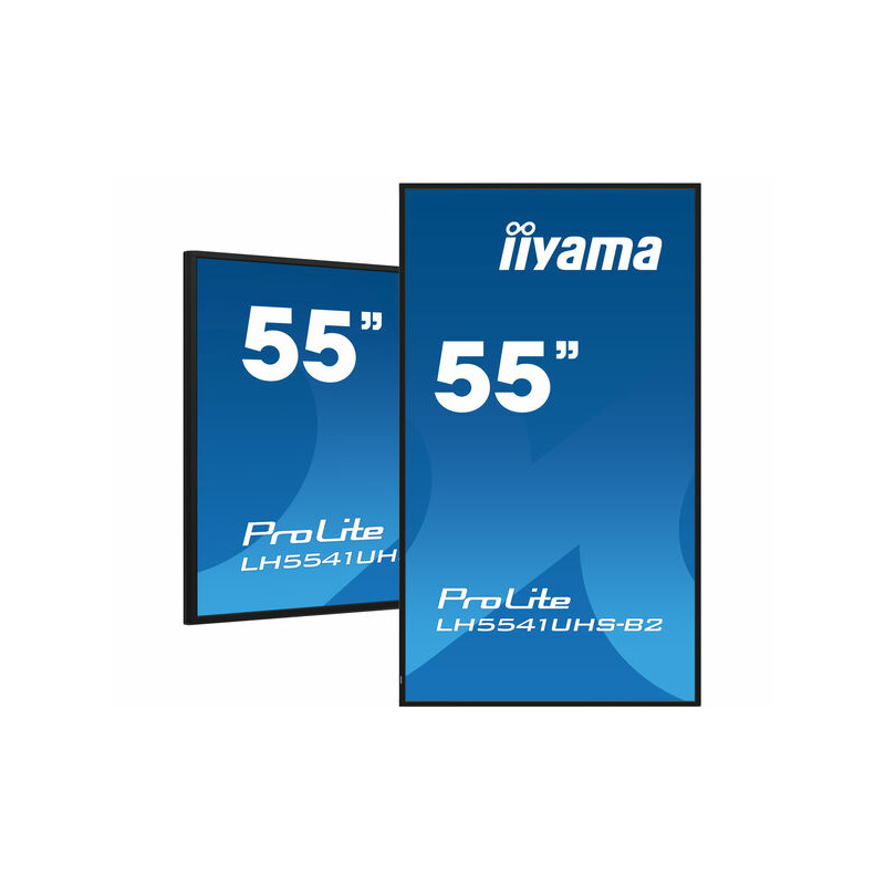 Monitor Profesional iiyama LH5541UHS-B2 pantalla de señalización Diseño de quiosco 138,7 cm (54.6") LCD 500 cd / m² 4K Ultra ... Monitor Profesional iiyama LH5541UHS-B2 pantalla de señalización Diseño de quiosco 138,7 cm (54.6") LCD 500 cd / m² 4K Ultra ...