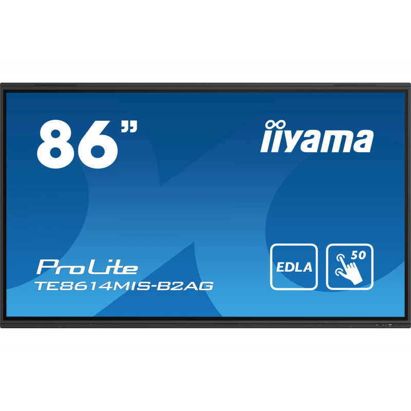 Pantalla Interactiva iiyama PROLITE TE8614MIS-B2AG Pantalla plana para señalización digital 2,18 m (86") LCD Wifi 435 cd / m²...