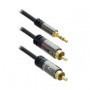 Ewent Cable de conexión de Audio HQ 1x Jack estéreo macho - 2x RCA macho 1.5m - EW9237